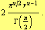 2 (π^(n/2) r^(n - 1))/Γ(n/2) .