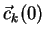 $\vec{c}_k(0)$